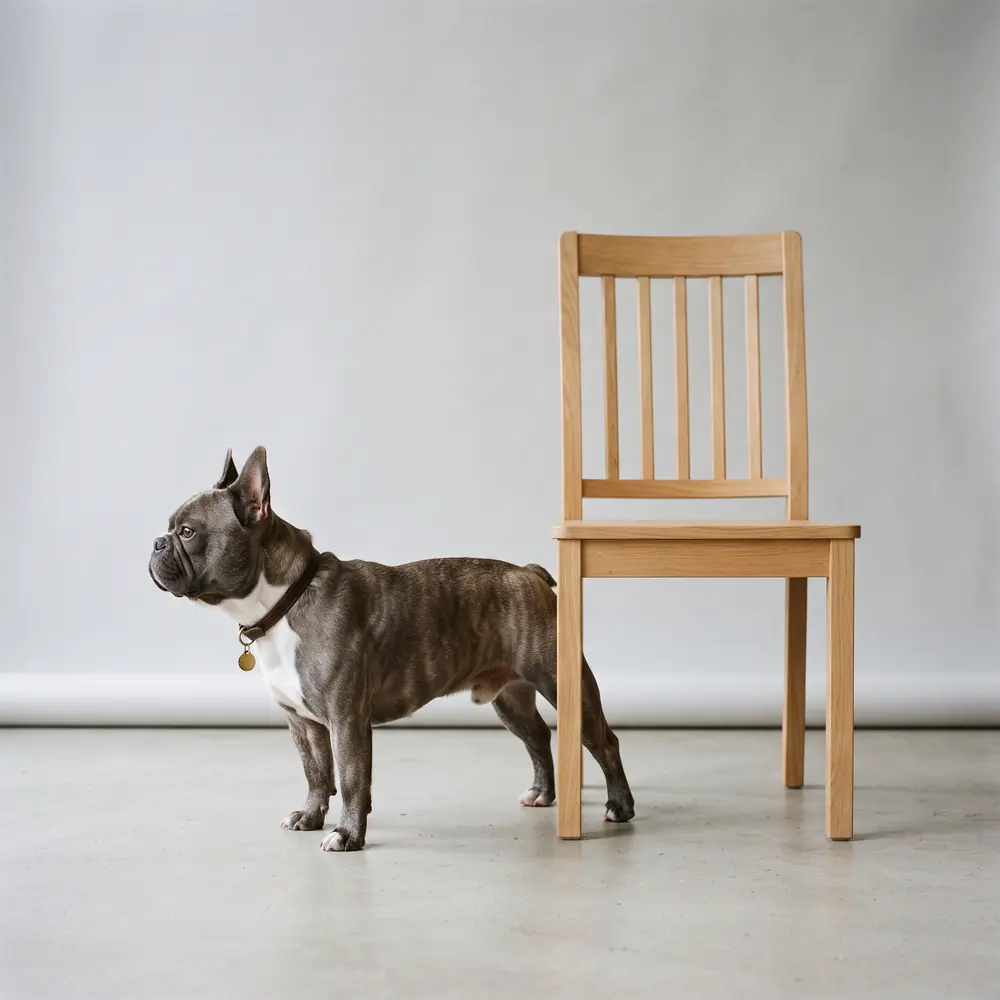 Illustration of a French Bulldog: grown, about 8–13 kg. Not a photograph of a puppy for sale.