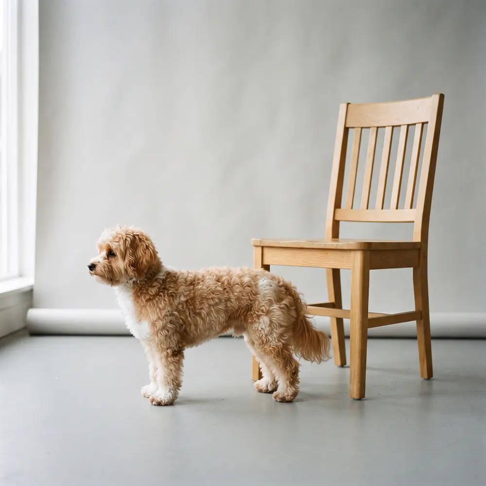 Illustration of a Maltipoo: grown, about 3–6 kg. Not a photograph of a puppy for sale.
