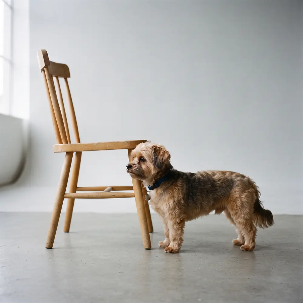 Illustration of a Morkie: grown, about 2–5 kg. Not a photograph of a puppy for sale.