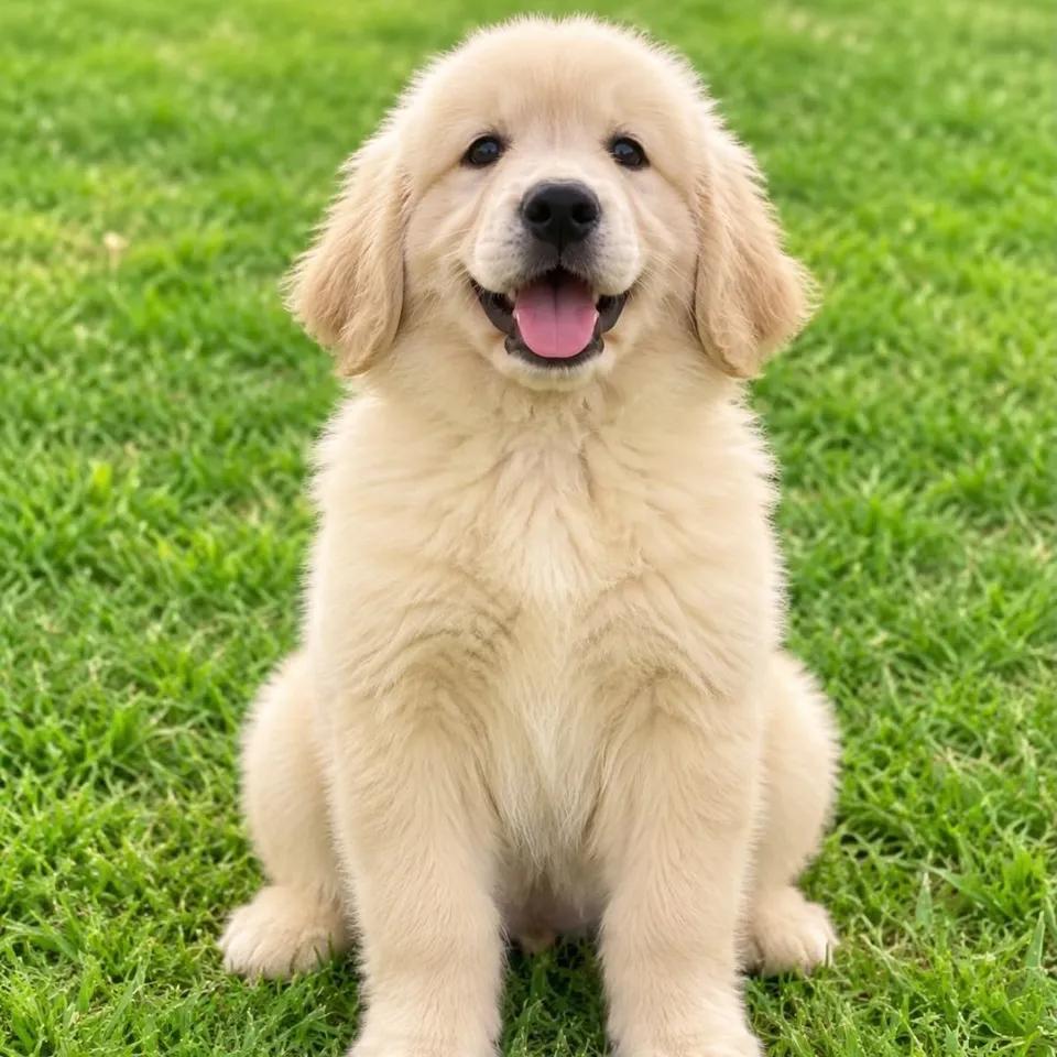 Ginger, golden brown golden retriever puppy for sale in Singapore