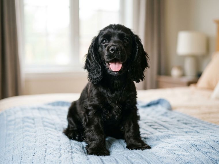 Black American Cocker Spaniel puppy for sale in Singapore