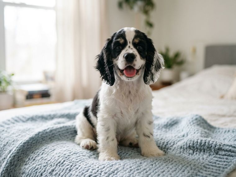 Parti American Cocker Spaniel puppy for sale in Singapore
