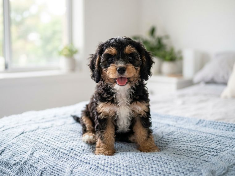 Tri-colour Cavapoo puppy for sale in Singapore