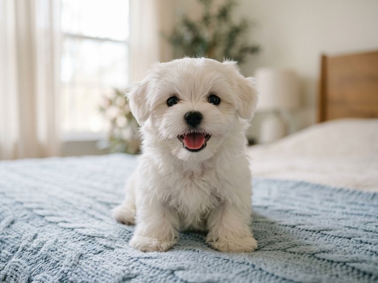 Snow White Maltese puppy for sale in Singapore