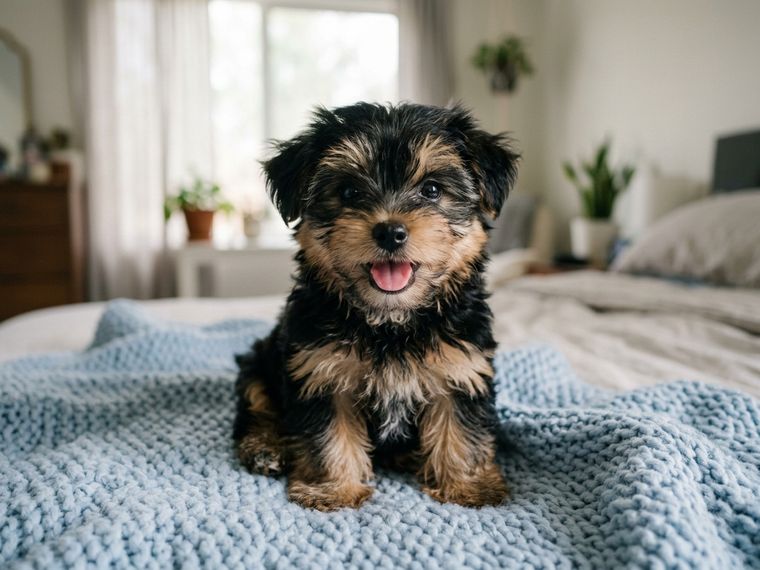 Black & Gold Morkie puppy for sale in Singapore