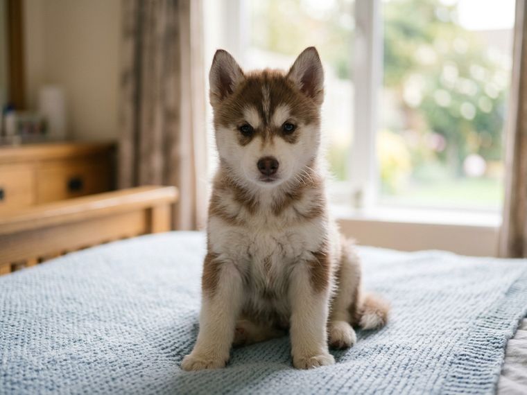 Red & White Siberian Husky puppy for sale in Singapore