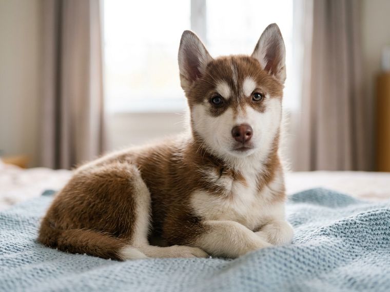 Copper Siberian Husky puppy for sale in Singapore